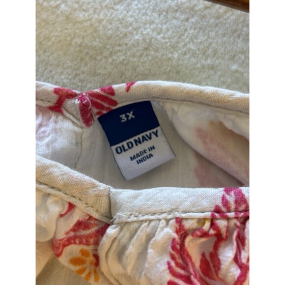 Old Navy Dress Size 3X Floral Pockets Maxi Summer Swing Lightweight Plus Lined - Picture 7 of 8